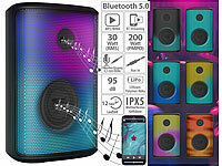 auvisio Mobile Outdoor-PA-...-Boombox, Lichteffekte, 200W