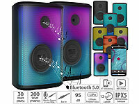 auvisio 2er-Set mobile ...-Bluetooth-Boomboxen, 200 W