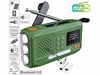 infactory Mobiles DAB+-Kurbelradio ... LED, USB, Bluetooth 5