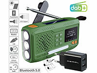 infactory Mobiles DAB+-Kurbelradio ... LED und USB-Netzteil