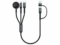 Callstel 6in1-Octopus-Ladekabel f&uuml;r ... 60 Watt, 35 cm