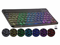GeneralKeys Kompakte Multi-Device-... LED 7 Color ,QWERTZ