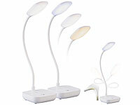 Lunartec 2er-Set Akku-Schwanenhals-... 245 lm, 7 W dimmbar