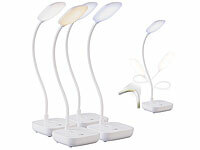 Lunartec 4er-Set Akku-Schwanenhals-... 245 lm, 7 W dimmbar