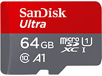 SanDisk Ultra microSDXC, 64 GB, ... 10, U1, A1, mit Adapter