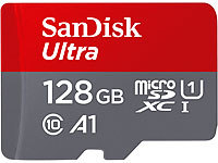SanDisk Ultra microSDXC, 128 GB, ... 10, U1, A1, mit Adapter