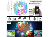 Luminea Home Control RGB-LED-... und App, USB, 10 m