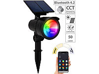 Lunartec Smarter Solar-LED-Spot ... W, Bluetooth, App, IP44