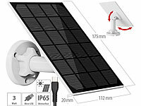 revolt Universal-Solarpanel für Akku-...-USB, 3W, 5V, IP65