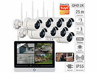 VisorTech Funk-Überwachungssystem mit ... 8 IP-Kameras, App
