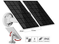 revolt 2er-Set Universal-Solarpanel ...-IP-Kameras, 3W, IP65