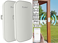 7links 2er-Set Outdoor-WLAN-Repeater ... 2,4 & 5 GHz, App