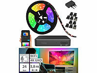 Luminea Home Control HDMI-TV-...-LEDs, 4K UHD, WLAN, 55–65"