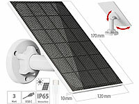 revolt Solarpanel für Akku-IP-Kameras ...-C, 3 W, 5 V, IP65