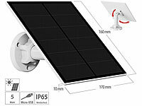 revolt Solarpanel für Akku-IP-Kameras ... 5 W, 5 V, IP65