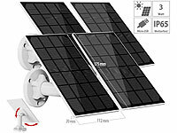 revolt 4er-Set Universal-Solarpanel ...-IP-Kameras, 3W, IP65