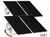 revolt 4er Universal Solarpanel f&uuml;r ... USB Typ C Port, 5W