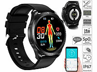 newgen medicals Fitness-Smartwatch, ...-Anzeige, App, IP67