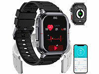 newgen medicals Fitness-Smartwatch ... und Blutdruck-Anzeige
