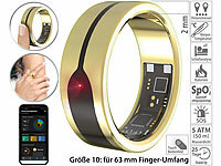 newgen medicals Fitnesstracker-Ring, ... mm, gold, Gr. 63