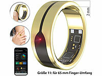 newgen medicals Fitnesstracker-Ring, ... mm, gold, Gr. 65