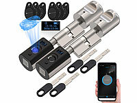 VisorTech 2er-Set ... Fingerabdruck, Transponder