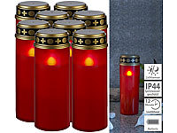 PEARL 8er-Set XL-LED-... Batteriebetrieb, 21 cm, rot