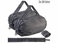 PEARL 2er Set Leichte Falt-... 20 L, 50-cm-Tragegurt