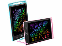 infactory 2er-Set LCD-Schreibtafeln ... Stift, rosa & blau