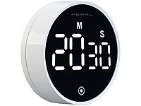 PEARL Digitaler K&uuml;chen-Timer ... LCD-Display & Magnethalter