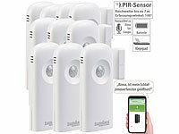 Luminea Home Control 10er-Set ... und PIR-Sensoren, mit App