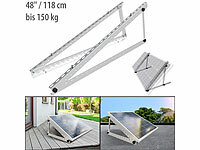 revolt Verstellbare Aluminium-Solarpanel-... cm, bis 150 kg