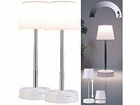 Lunartec Klemmlampe Mit Schwanenhals & Akku - 3W COB LED, USB-ladbar, Dimmbar
