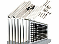 (0% MwSt) revolt Balkongel&auml;nder- und Zaun-... Solarmodule bis 150 kg