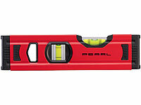 PEARL Mini-Aluminium-Wasserwaage, gesicherte Libelle, 20 cm