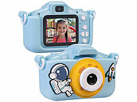 Playtastic Selfie-Kinderkamera, 2''-... Weltall-H&uuml;lle blau