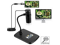 Somikon 3in1-USB-Mikroskop mit ...-fach Vergrößerung, 8 LEDs