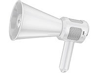 infactory Akku-MP3-Megafon mit ... Voice-Recording, 30 Watt