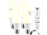 Luminea 8er-Set LED-Lampen mit 3 ... W, 1.521 lm, 3000 K, F