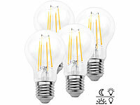 Luminea 4er-Set LED-... E27, 8W, 806lm, warmwei&szlig;