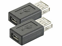 auvisio 2er-Set USB-2.0-Adapter ... zu Micro-USB-B-Buchse