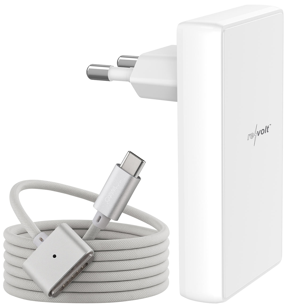 Callstel Macbook Magnet Ladekabel: USB-C-Kabel auf MagSafe-3-kompatibel mit 65-Watt-USB-Netzteil (Ladekonverter-Kabel, MagSafe 3 Anschluss)