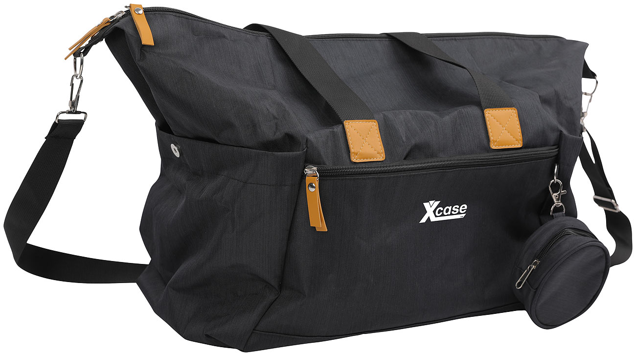 Xcase Babywindeltasche: Wickeltasche mit Wickelunterlage und Schnullertasche, Kofferriemen (Kinderwagen Organizer Tasche)
