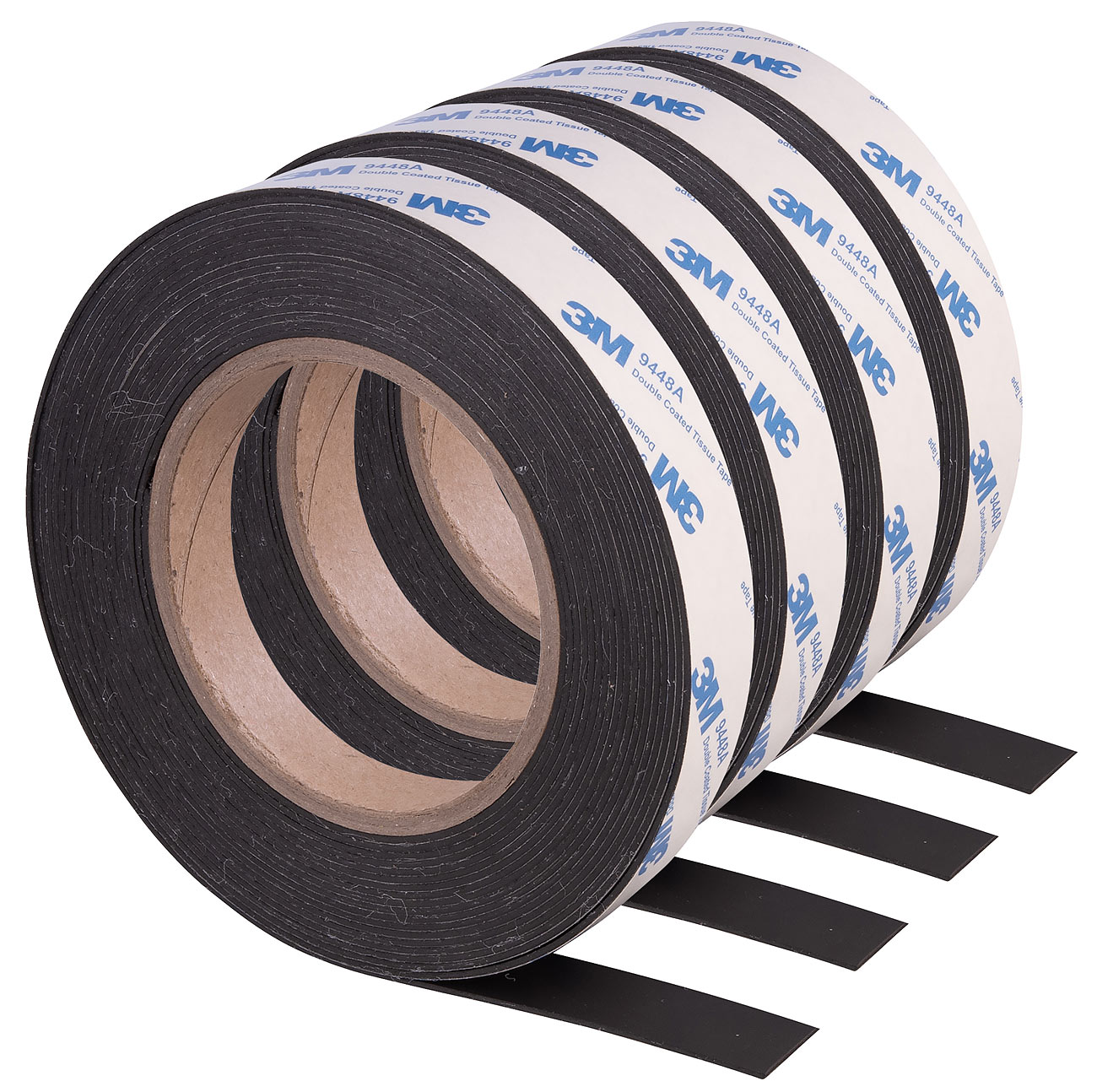 AGT nastro adesivo magnetico forte: Set di 2 Nastri Magnetici A+B Autoadesivi, tagliabili, 6m + 6m, 15mm (cinture di fissaggio, fissaggio magnetico)