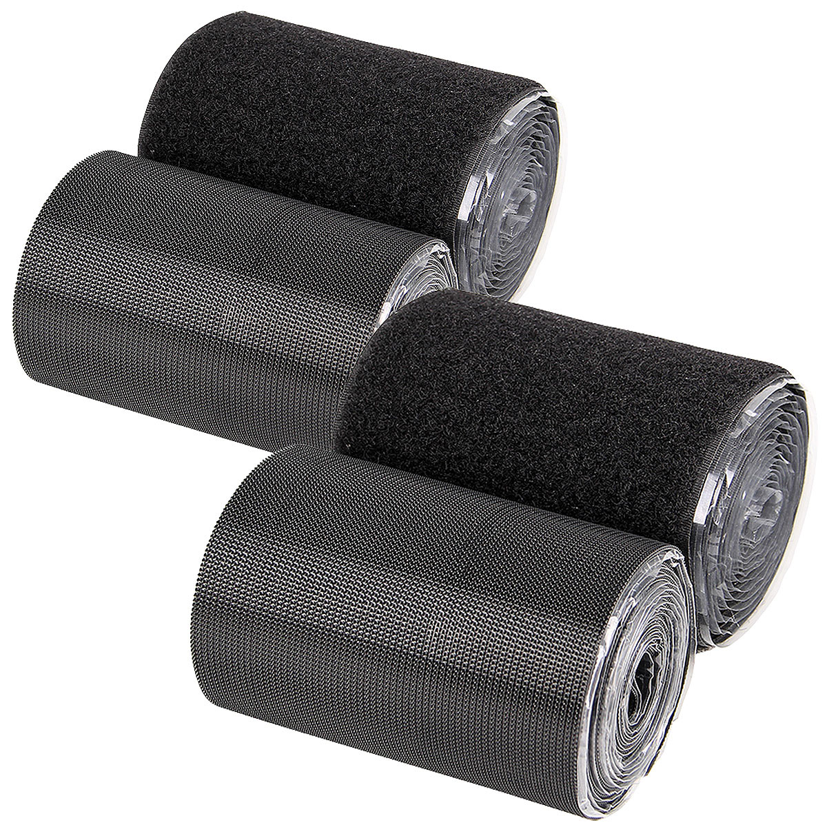 PEARL klittenband banden klittenband banden: 2-delige set klittenbanden met nylon lussen/haken, zelfklevend, 4 m (klittenband banden klittenband)
