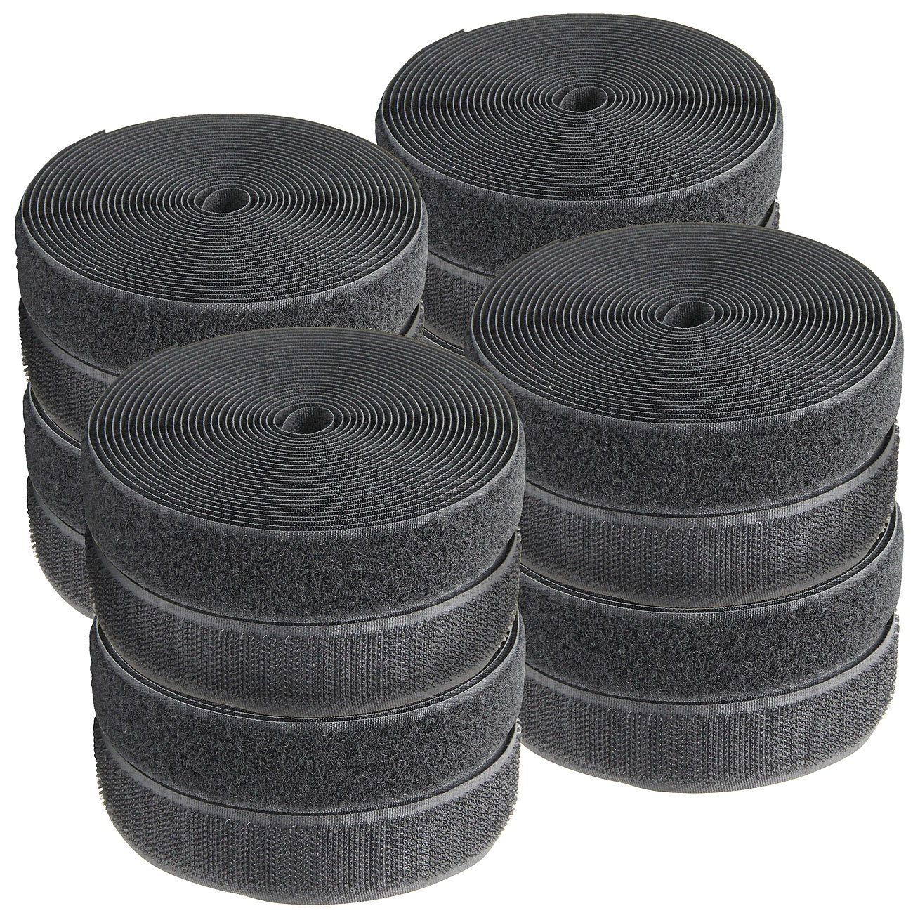 PEARL bandes velcro extra fortes bandes velcro extra fortes: 8 pièces de ruban velcro premium ultra fort, 25 mm, 8 mètres (attache auto-agrippante)