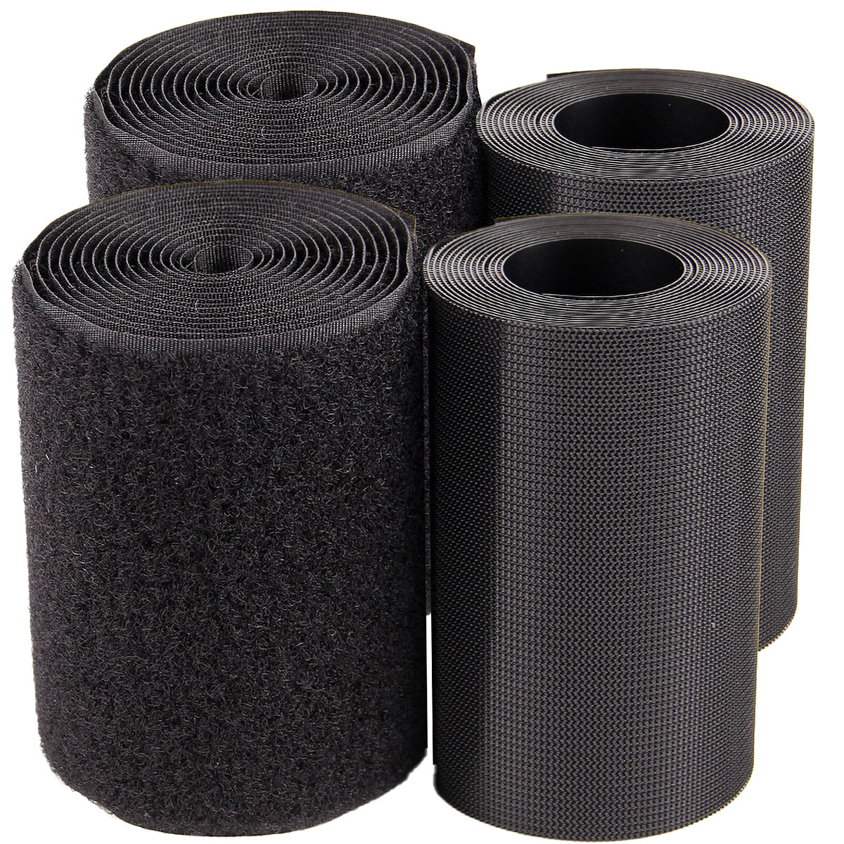 PEARL nastro a strappo per cucire nastro in velcro da cucire: set da 2 nastri in velcro premium super forti, 100 mm, 2 metri (fascette in velcro)