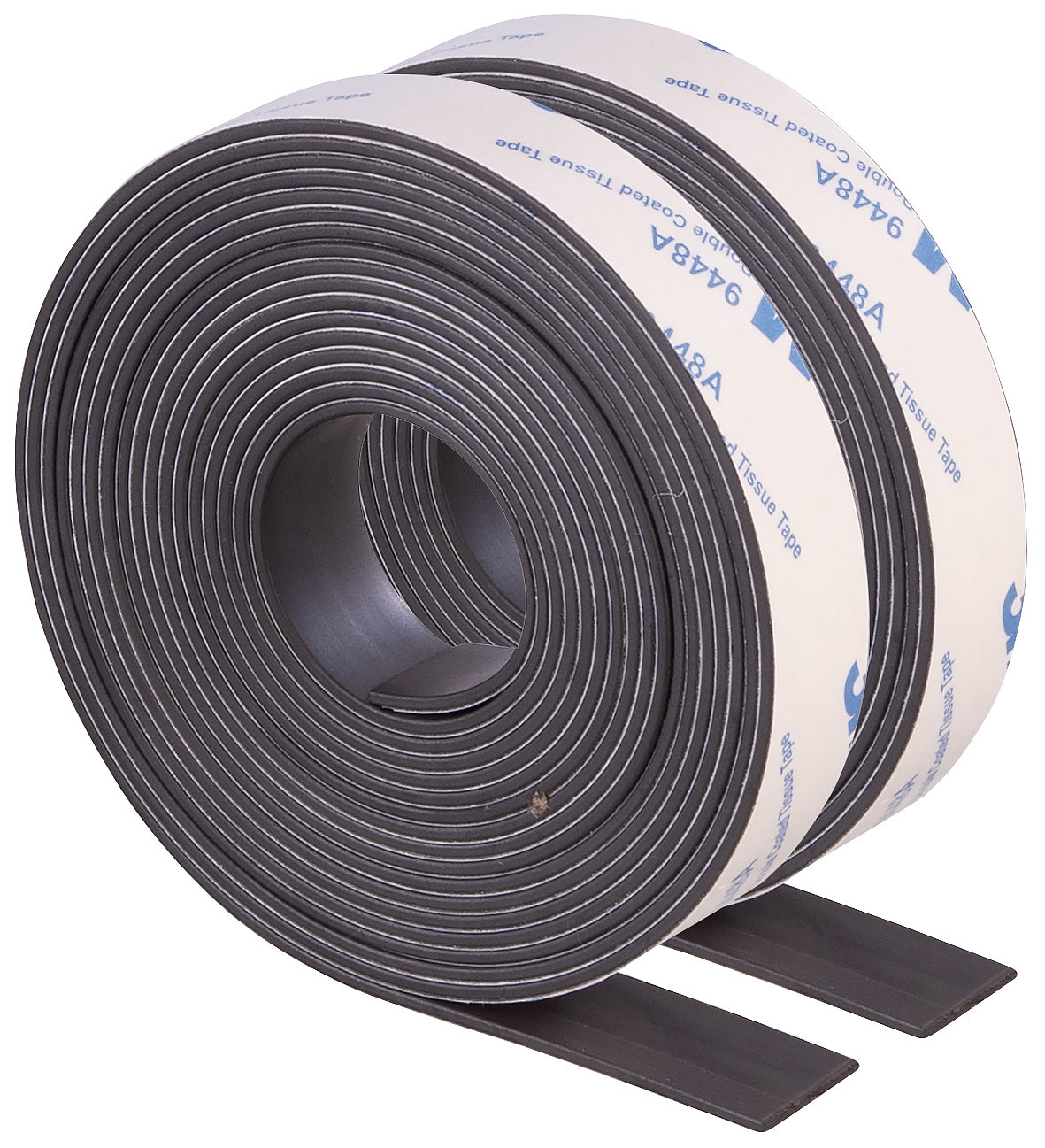 AGT Magnetstreifen: Selbstklebendes A+B Magnetband, 3M, zuschneidbar, 3 m + 3 m, 15 mm (Magnetband selbstklebend stark, Magnetklebeband)