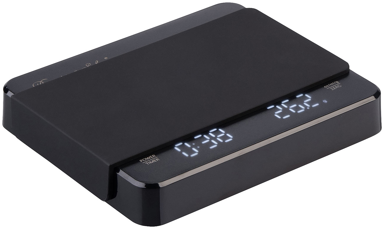 Rosenstein & Söhne Kaffeewaage: Mini-Espresso- und Pour-Over-Waage, Timer, Dual-Display, Akku, USB-C (Küchenwaage mit Timer, Barista Waage)