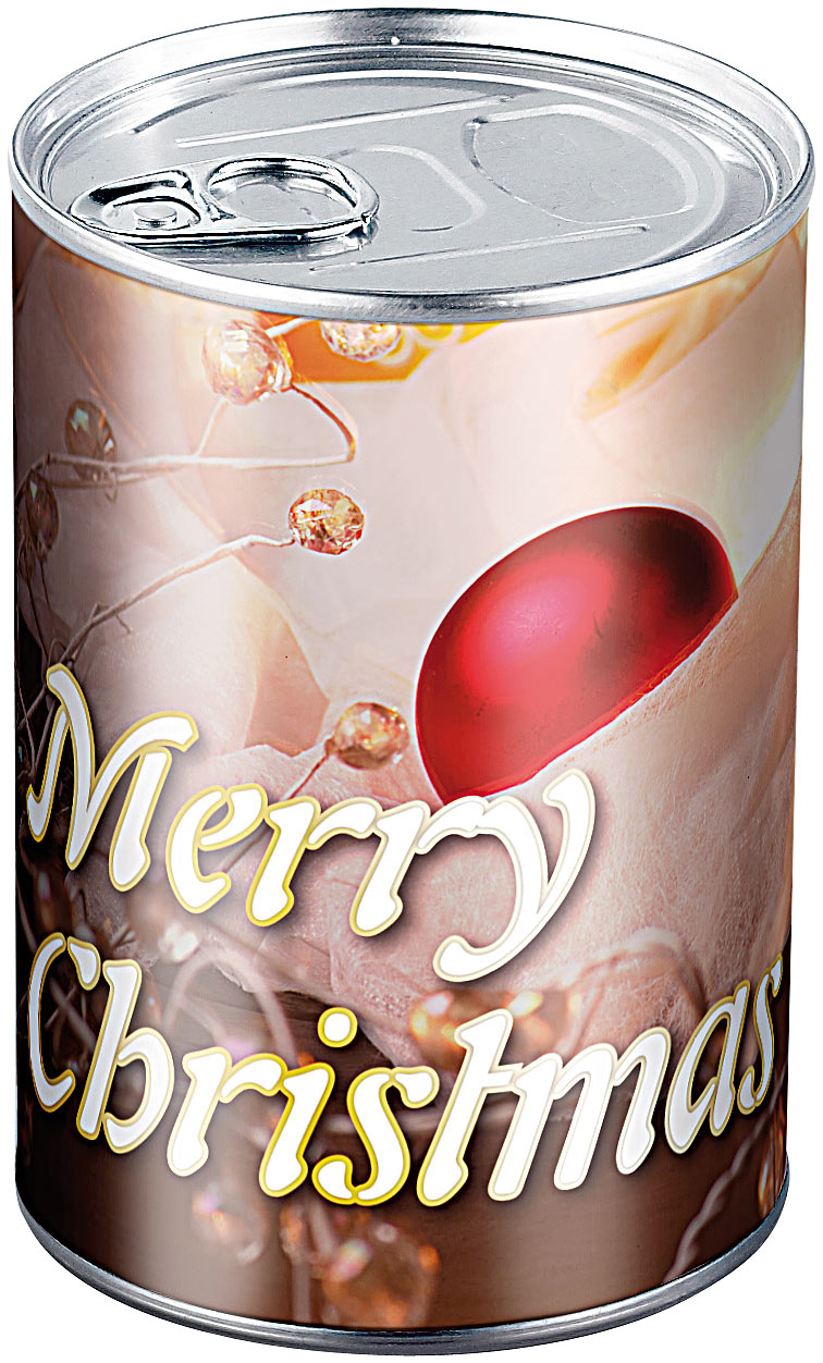 infactory Blechdosen: Geschenkdose Merry Christmas:Versandrückläufer (Geschenk-Schachteln)